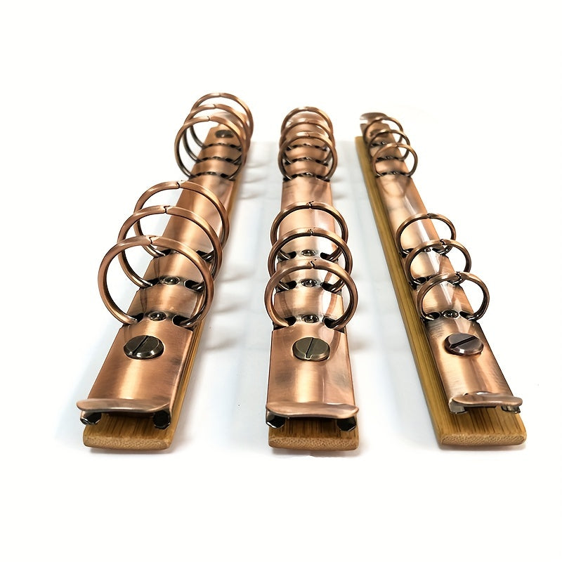 Detachable Loose Leaf Ring Binder w/ Bamboo Backboard Screws