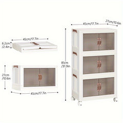 Collapsible Storage Bins With Lids Large Capacity Organizer Box