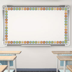 Boho Daisy Flower Bulletin Board Borders with Smiling Faces