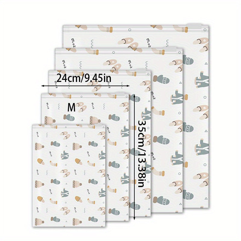 2pc Printed Travel Storage Bags Portable Organizer
