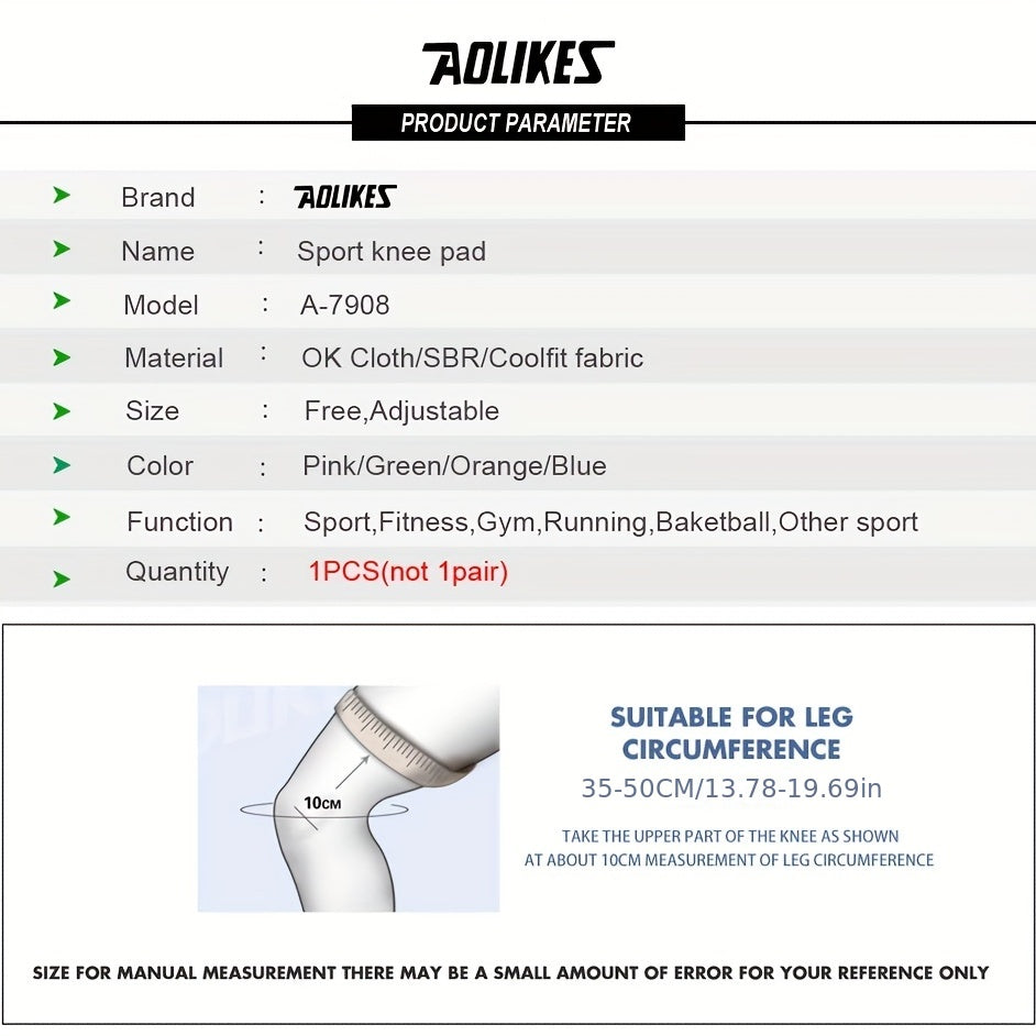 Sports Strap Pressurized Silicone Knee Pads