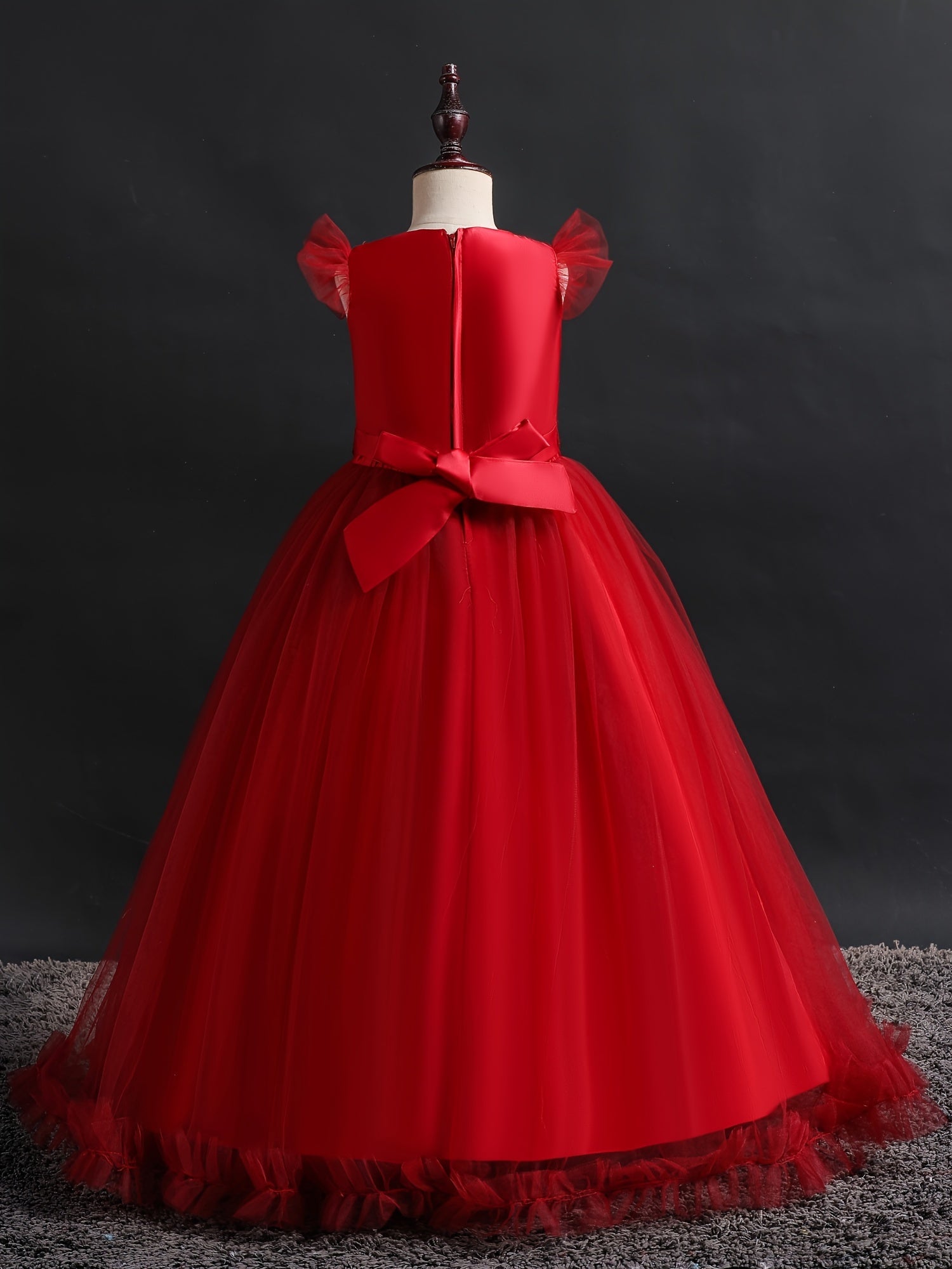 Girls Formal Maxi Dress Wedding Pageant Party Princess Communion
