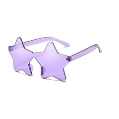 Star Shape Rimless Party Sunglasses + Case