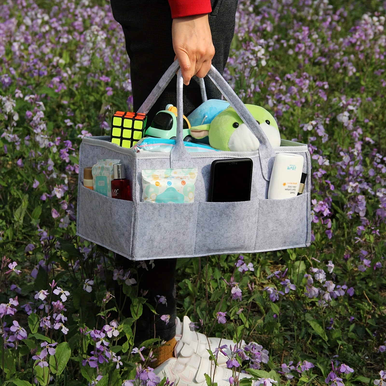 Felt Diaper Bag for Mother & Baby Essentials