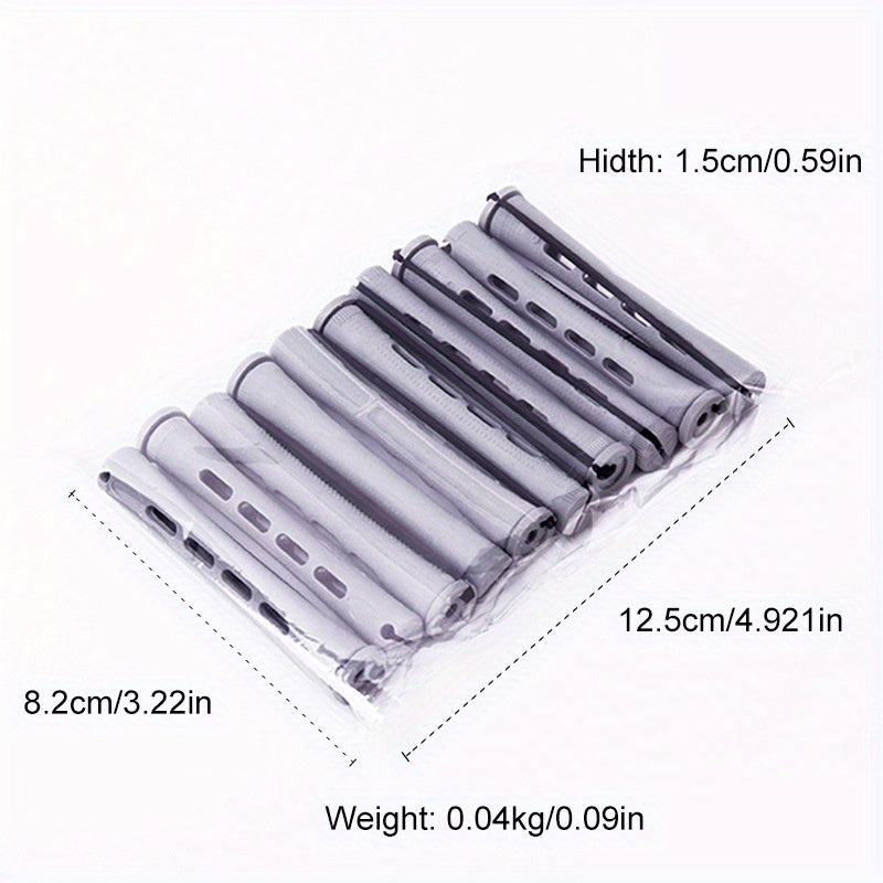 10 Pcs Cold Wave Rods Hair Curling Roller Hairdressing Tools