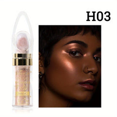 Moonbeam Glitter Highlighter Powder Stick for Face Body Lips Eyes