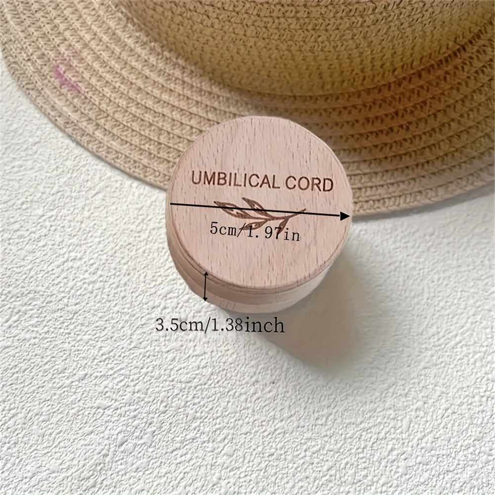 Umbilical Cord Wooden Keepsake Box Hair and Tooth Storage