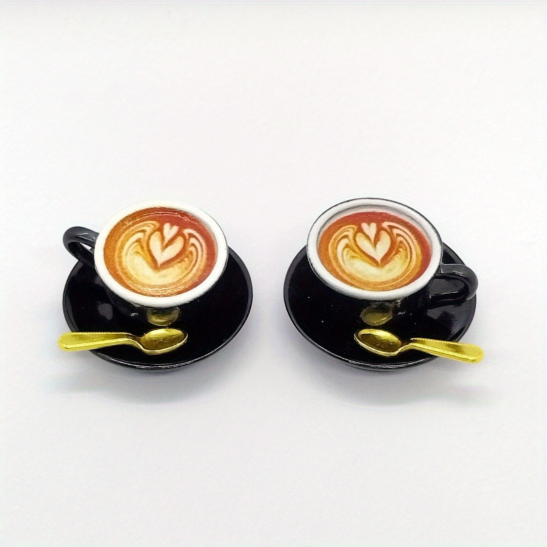 6pcs Coffee Cup Set for Dollhouse Decor Mini Cafe Display