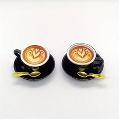 6pcs Coffee Cup Set for Dollhouse Decor Mini Cafe Display