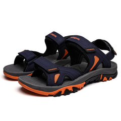 Men's Non Slip Hook And Loop Sandals Durable Quick Dry Closed Toe Beach Shoes