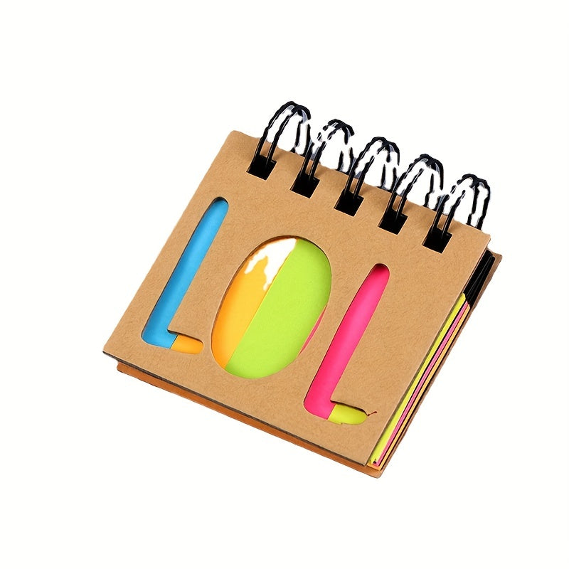 250 Sheets Pad Sticky Notes Combo Mini Coil Book Sticky Notes