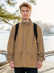 Men's Casual Zip Up Windbreaker Jacket