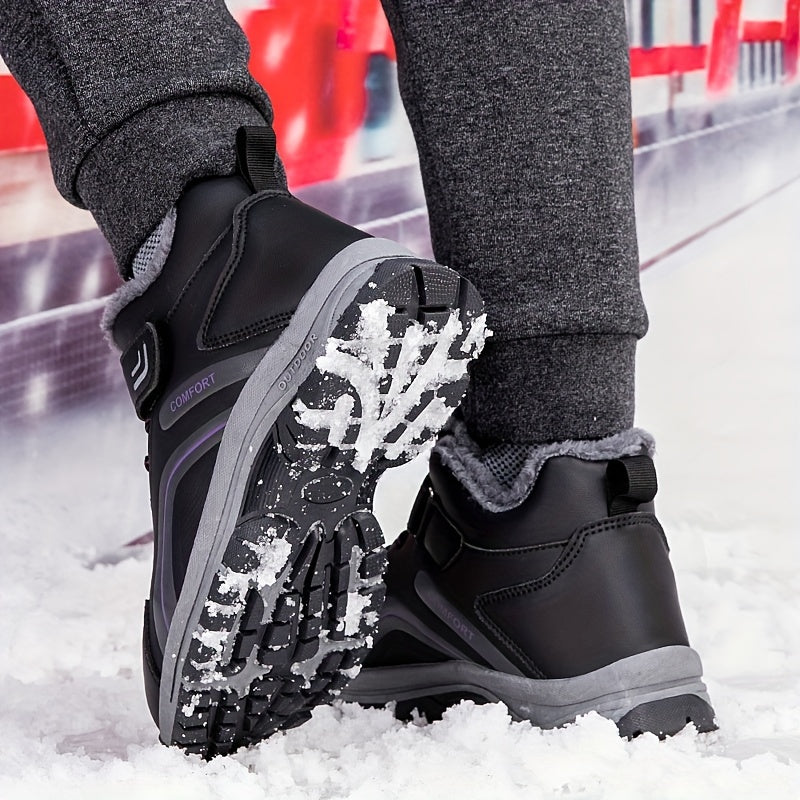 Women's Waterproof Snow Boots Non-slip Winter Outdoor Hiking Shoes