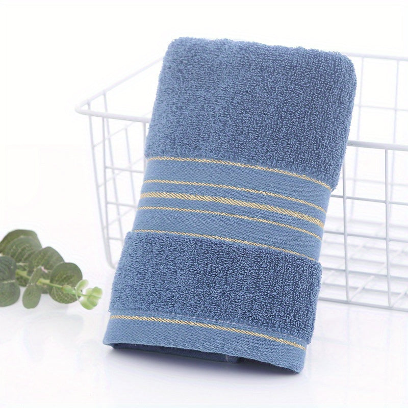 1pc Striped Hand Towel Cotton Soft Skin friendly Face Towel