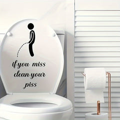 Creative Toilet Sticker Decorative Removable Wall Sticker