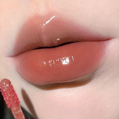 Ice Night Mirror Glass Lip Glaze Water Light Plumping Dewy Lip