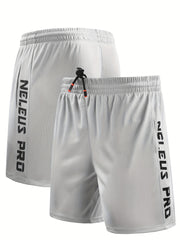 Men's Side Letter Pattern Rapid Dry Shorts