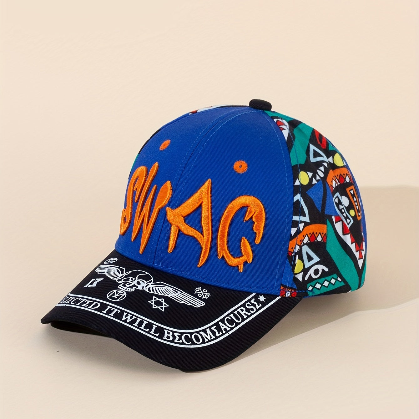 Hip Hop Graffiti Baseball Cap Y2K Gothic Letter Embroidery Dad Hats Unisex