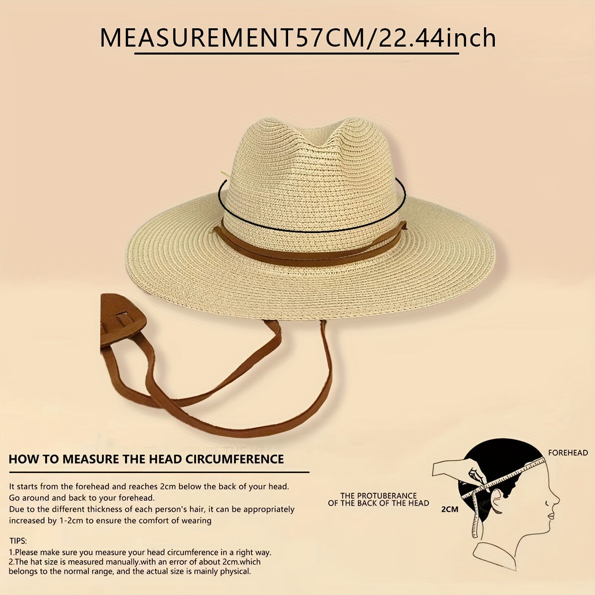 Casual Sunshade Straw Hat for Travel Seaside Unisex