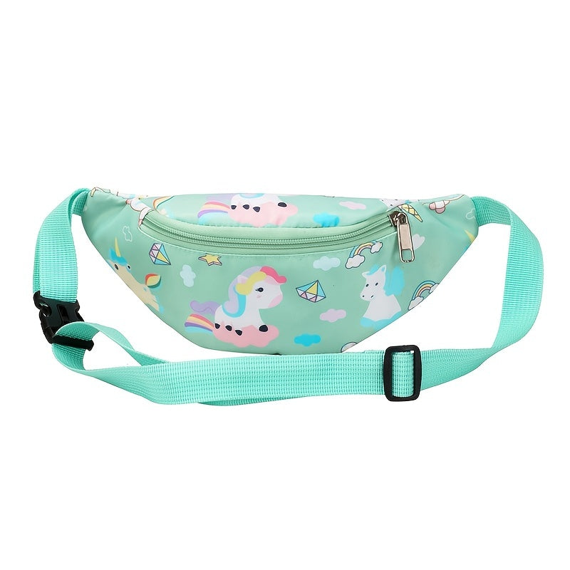 Cartoon Unicorn Dinosaur Kids Waist Bag