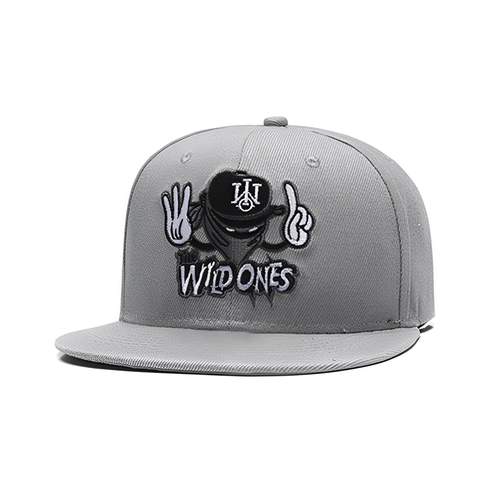 Cartoon Embroidered Hip Hop Hat with Mask