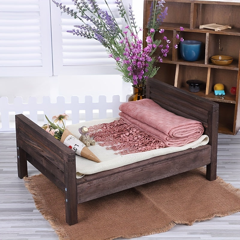 Newborn Photography Props Baby Wooden Bed Children Shooting Props