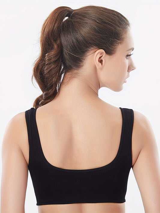 3pcs Wireless Sports Bras Breathable Push Up Intimates Bra