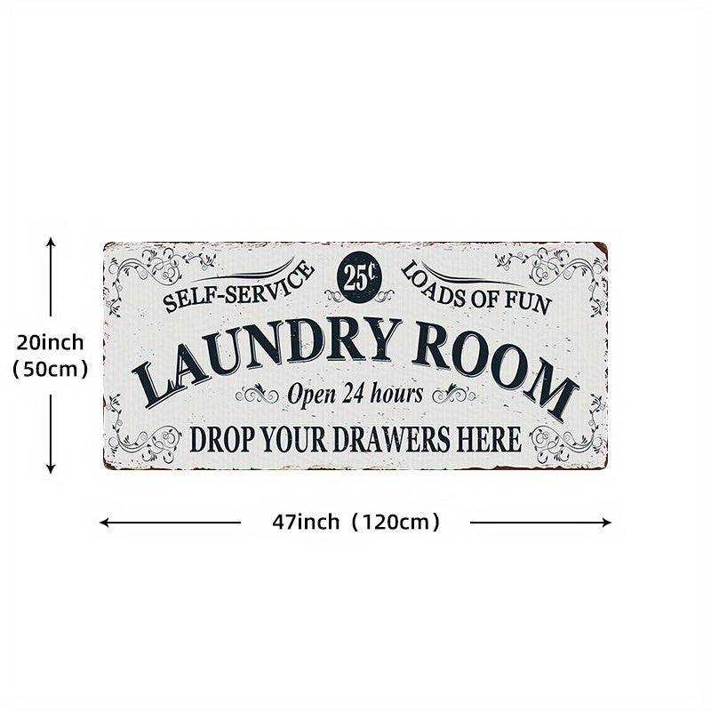 Waterproof Laundry Room Runner Rug Non Slip Machine Washable 24x71in