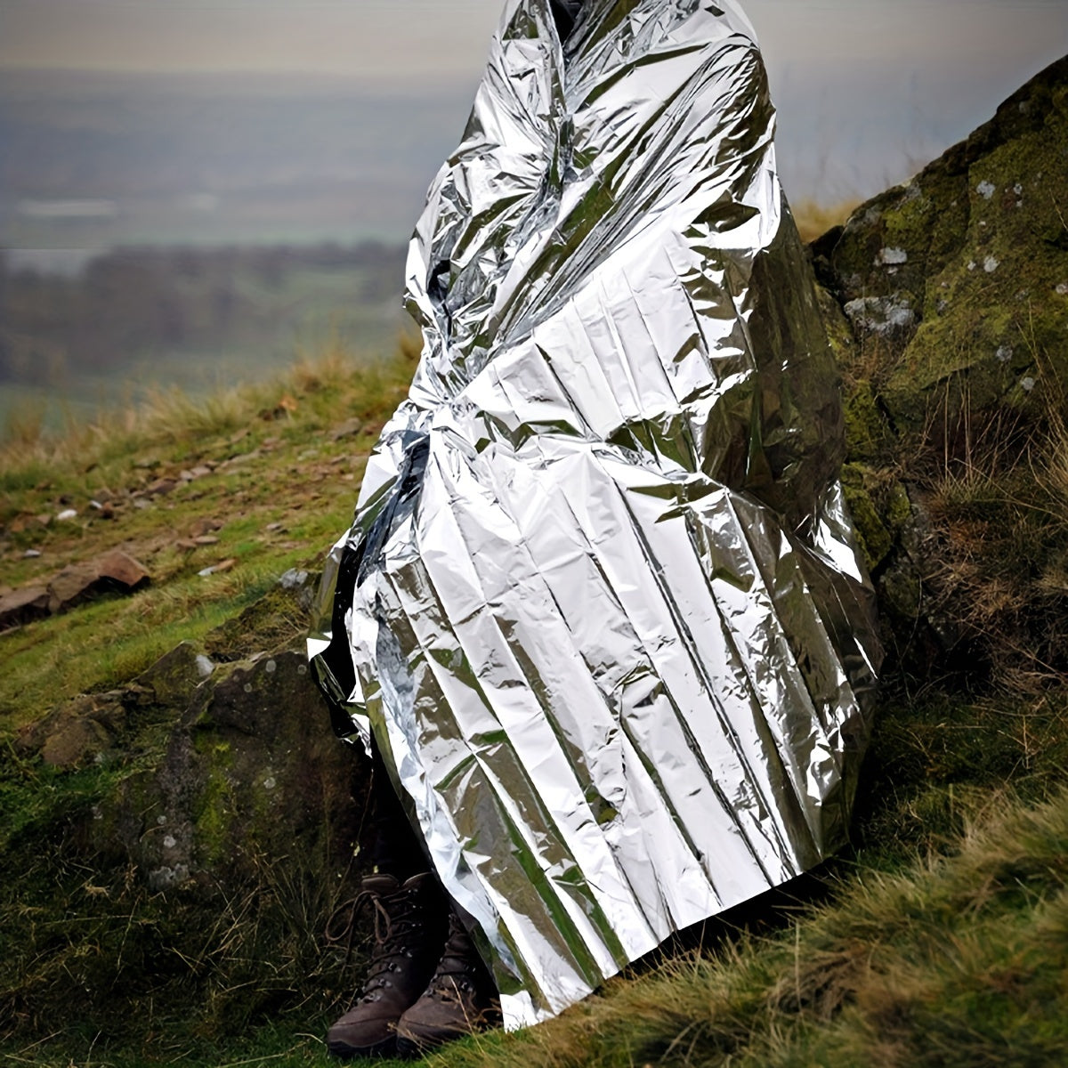 Portable Thickened Survival Blanket for Outdoor Camping