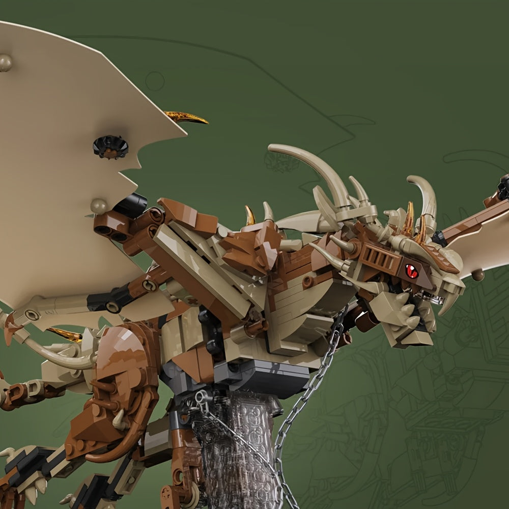 1000 PCS Pterosaur Model Building Blocks Set Adult Toy Birthday Gift