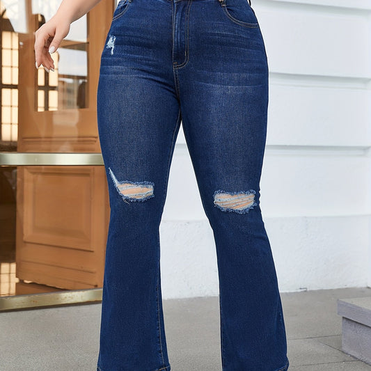  High Stretch Flared Leg Jeans