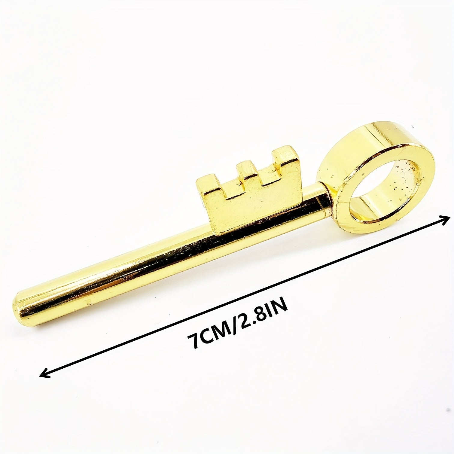 Magic Key Metal Party Prop with 3 Surprise Reveals - No Batteries Needed