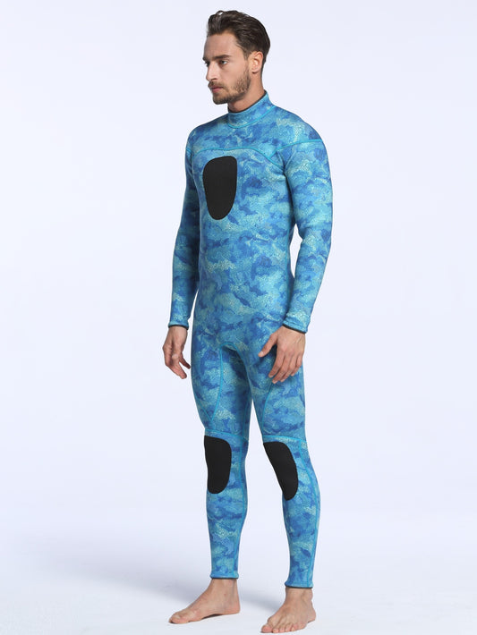 Men's 3mm Neoprene Diving Suit Warm Wetsuit