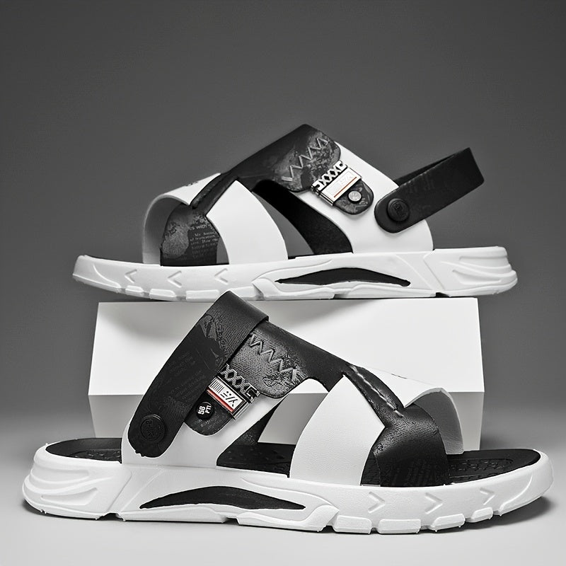 Men's Graphic Sandals Non Slip Open Toe Shoes