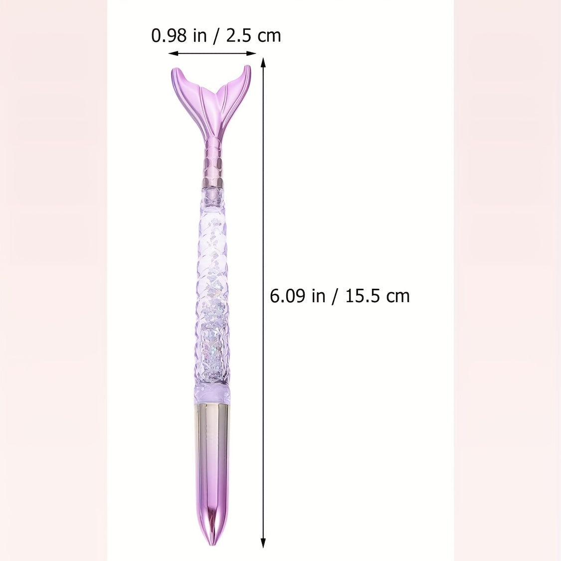 2pcs Mermaid Pens 1mm Ballpoint Pens for Home School and Office Stationery