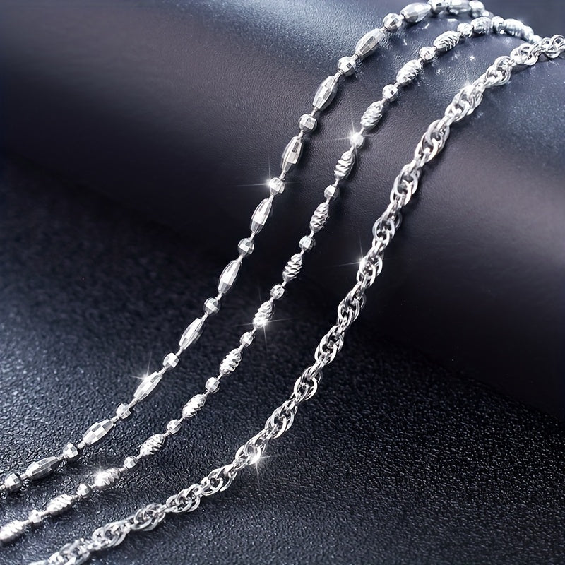 S925 Men's Hip Hop Sterling Silver Necklace Chain Variety