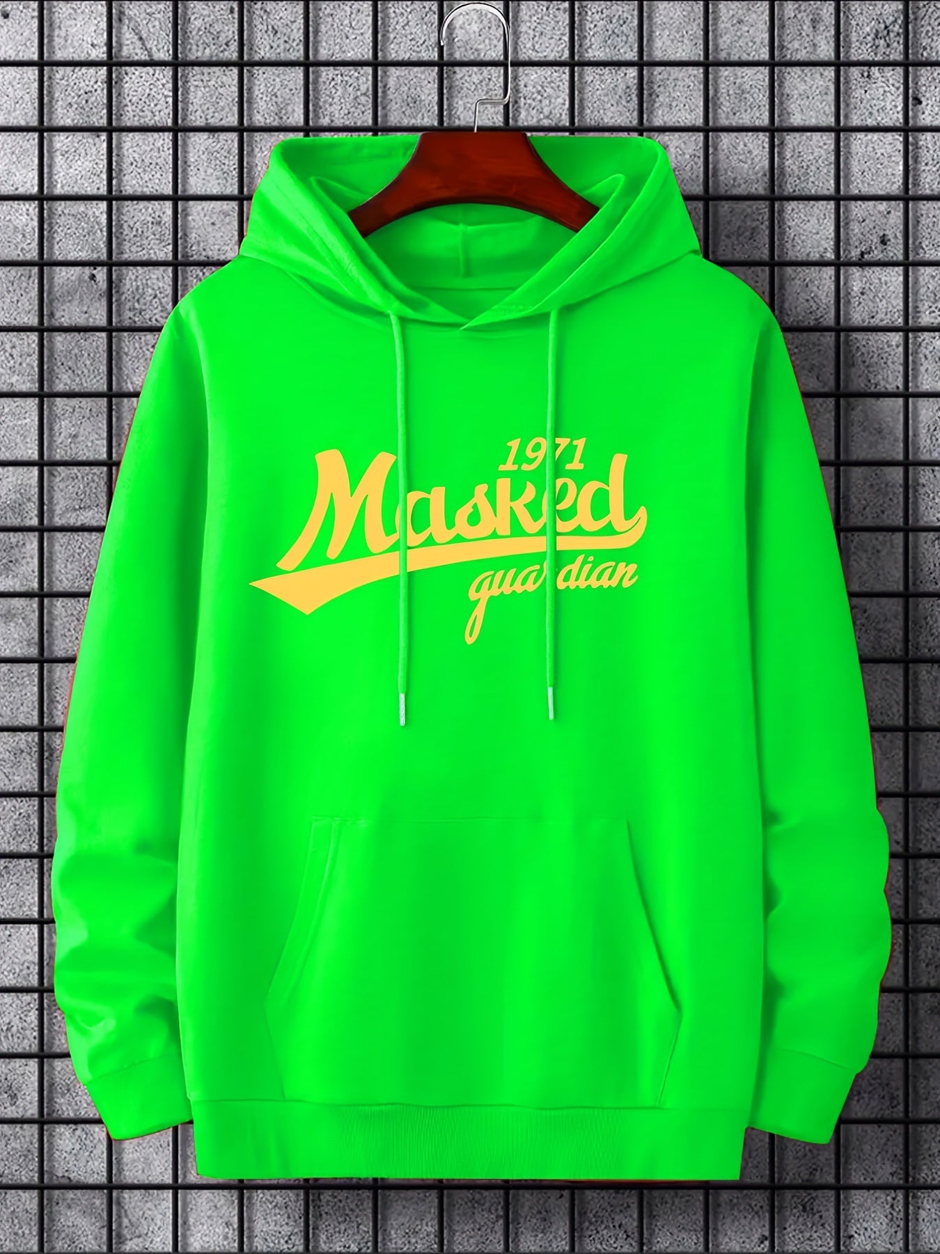 'Masked' Print Hoodie for Men