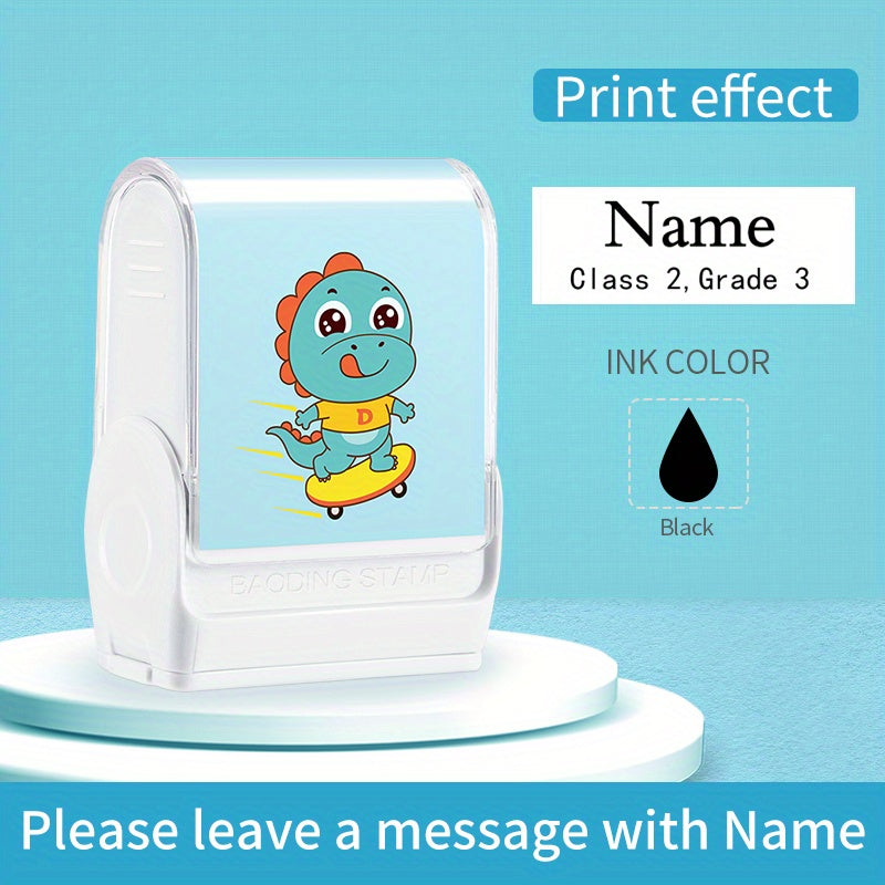 Custom Name Stamp Waterproof Seal Signature Ink Pad Print for Clothes Bags