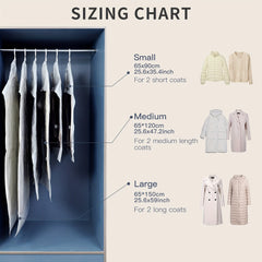 1pc Hanging Vacuum Compression Bag Coat Down Jacket Coat Organizor Storage