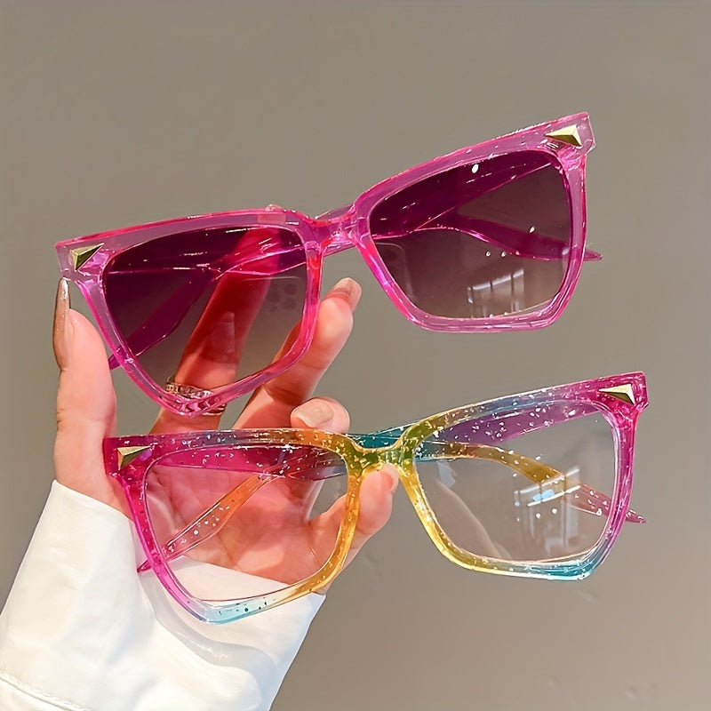 Colorful Irregular Cat's Eye Sunglasses for Women