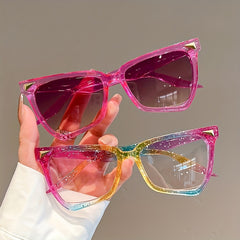 Colorful Irregular Cat's Eye Sunglasses for Women