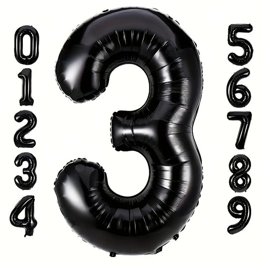 Large 101 6cm Number Balloons Set for Christmas Halloween