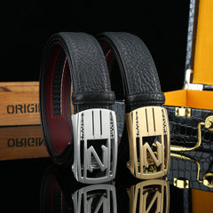 Men's Wild Style Hollow Automatic Buckle Belt 304 Stainless Steel Buckle