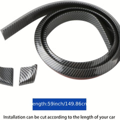 Carbon Fiber Pattern Car Rear Wing Decorative Strip, Hatchback General Purpose