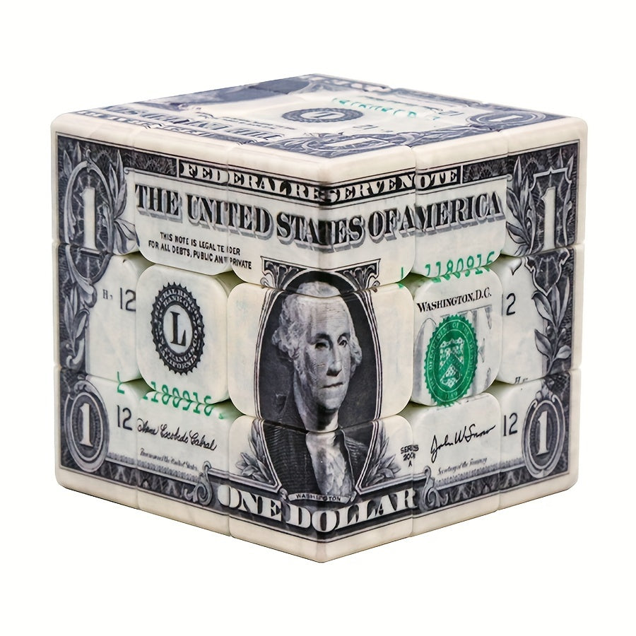 1pc Speed Cube with Unique 1 Bill Infinite Magic Puzzle ABS Resin