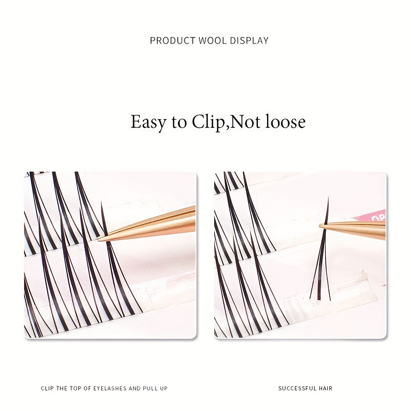 DIY Eyelash Extension Segmented False Eyelashes Little Devil Double Fishtail