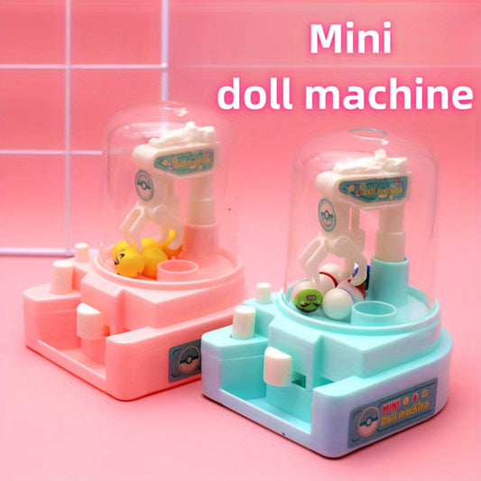 Mini Doll Machine Claw Grabbing Toy Puzzle Gift Set Improve Hands on Ability