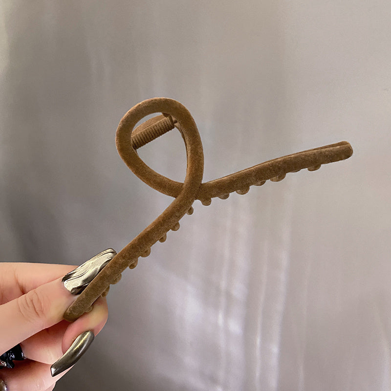 Solid Plush Hair Clip Women's Hair Accessories