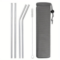 Sturdy Stainless Steel Reusable Metal Drinking Straws