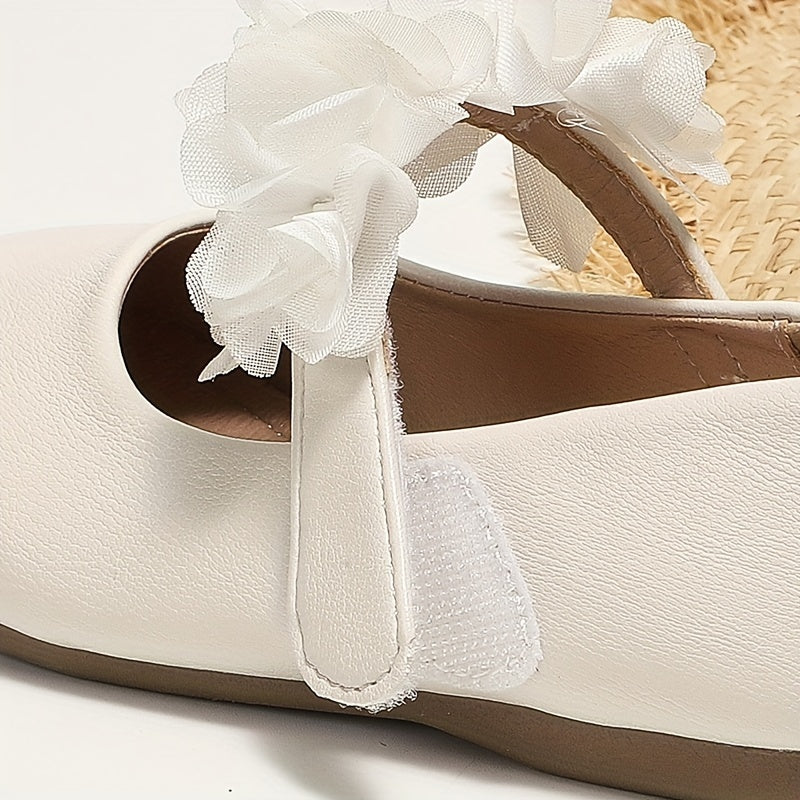 Girls Solid Flat Shoes Lightweight Dress Shoes for Party Spring